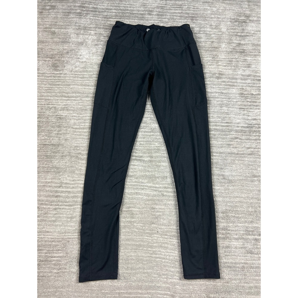 IUGA Leggings Women Small Black High Waist Yoga Pants Side Pockets Athletic Slim